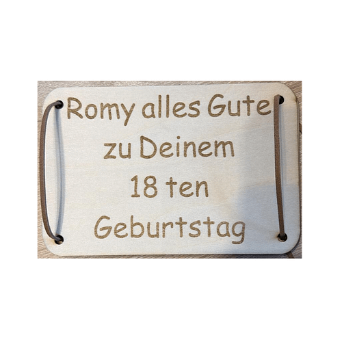 Handgefertigte Holz-Geburtstagskarte – Einzigartig wie du.