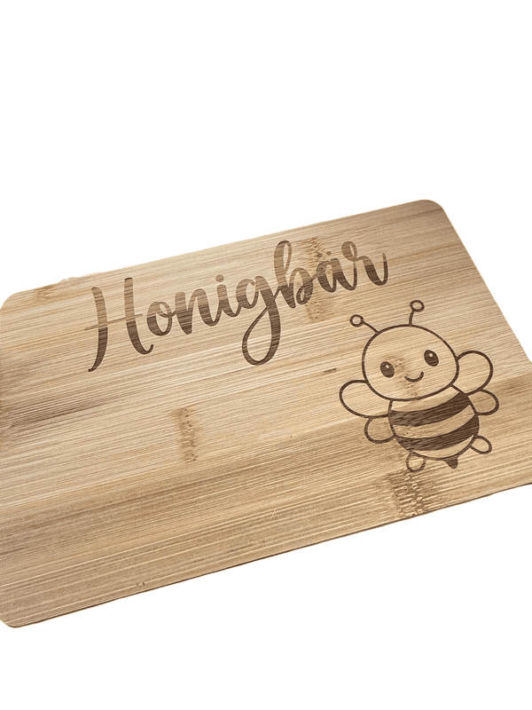 Kundenbild Honigbear Wunsch-Frühstücksbrettchen – Deine Gravur auf echtem Holz