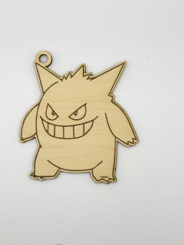 Holz-Schlüsselanhänger „Pocket Monsters“ – Schnapp sie dir alle!